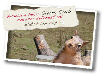 Quantum Communications helps the Sierra Club! Watch the squirrel clip.